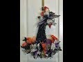 How to make a witch hat for Halloween with all dollar tree items with a Terri bow by hand