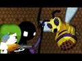 Stickmen Vs Queen bee - Terraria Animation
