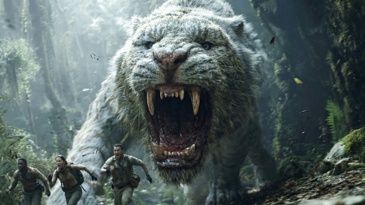 【2026 Newest Movie】Giant tiger attacks people😱Father risks life to save son👊Who survives the night?🔥