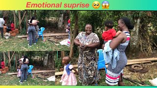 SURPRISING MY AFRICAN MOM IN THE VILLAGE 🥰/her reaction 🥺🥺🥺/must watch