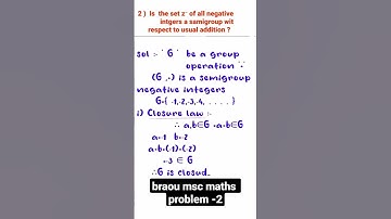 #braou msc maths problem -2 .. Subscibe my channel support me.....