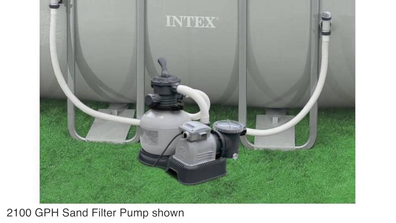 Intex 2100 GPH Sand Filter Pool Pump with GFCI | 28645EG (56685EG