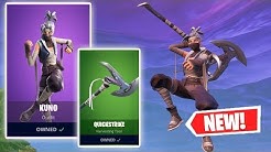 new kuno skin and quickstrike pickaxe gameplay in fortnite duration 10 57 - eh bee family fortnite gameplay