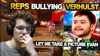 TSM Reps Killed VERHULST and Then Watched His Reaction !! | JORDAN BULLYING EVAN  ( apex legends )