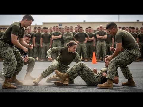 They Double Kicked Her to the Floor — Then She Crippled Them Both in Front of 286 Navy SEALs