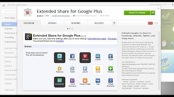 Extended Share for Google + Extension for Chrome