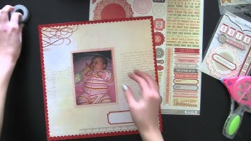 Easy Scrapbook Layout Inspiration Tutorial