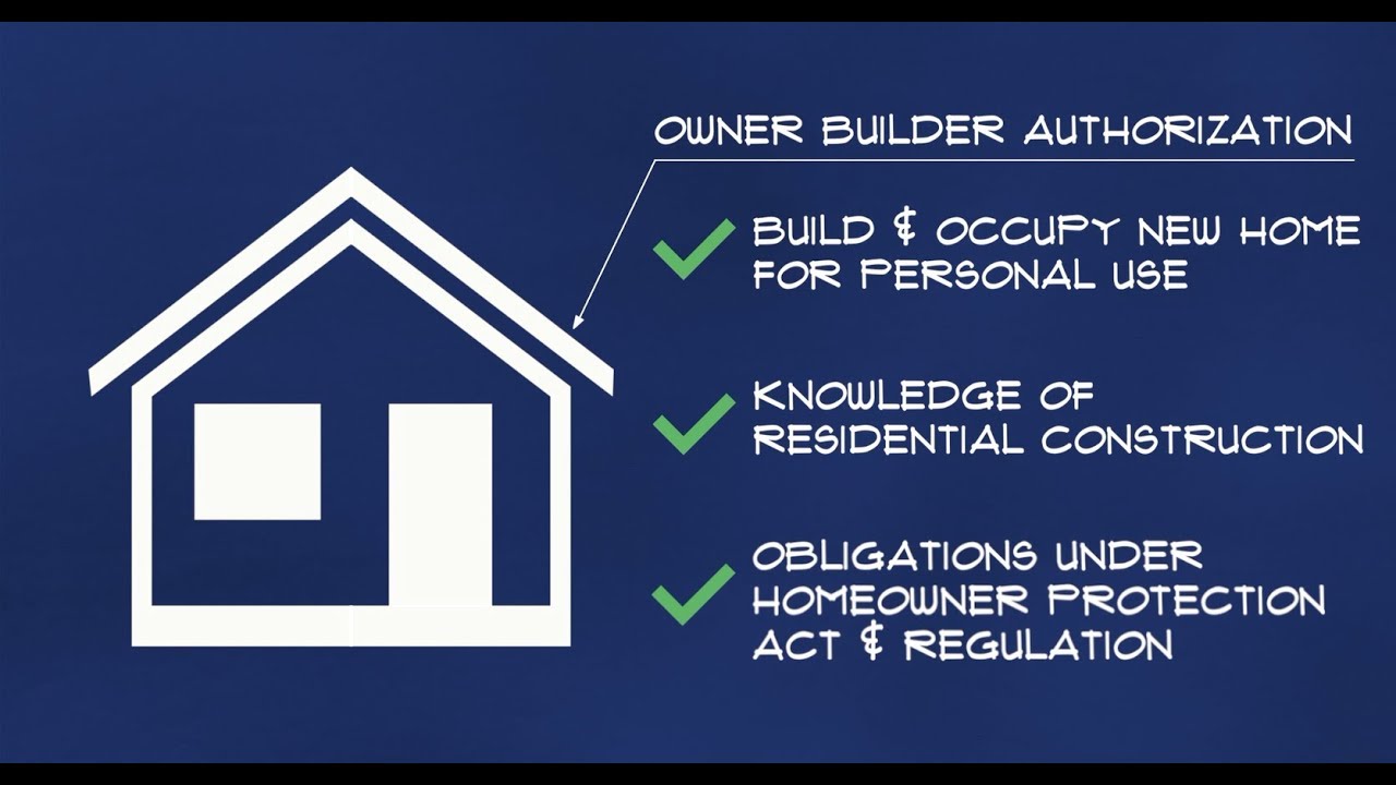 Regulatory Obligations For Owner Builders In British Columbia Youtube