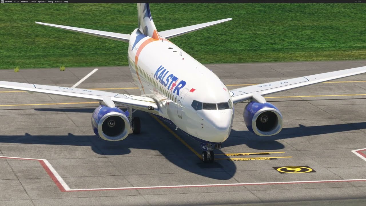 FLIGHT SIMULATOR LIVE 737 KALSTAR BANDUNG - PANGKALAN BUN