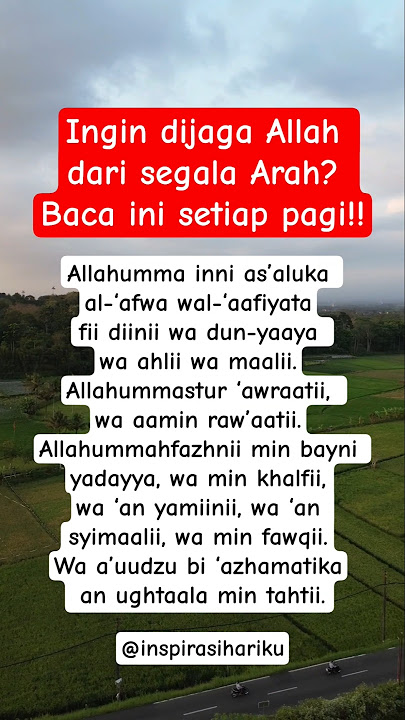 Amalan Dzikir Pagi Petang agar Selamat dari segala Arah #doa #dzikir