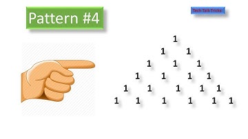 Printing Different Pyramid Patterns of Numbers and Stars in C🙂 Pattern 4
