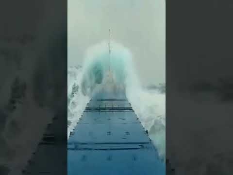 Terrifying Giant Waves in the North Sea 🌊 | Ship vs Nature