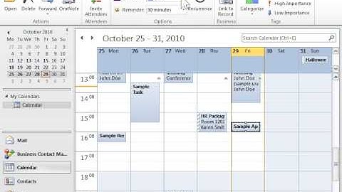 Outlook 2010 Save an Appointment in Internet Calendar (iCal) Format