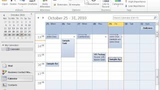 Outlook 2010 Save an Appointment in Internet Calendar (iCal) Format