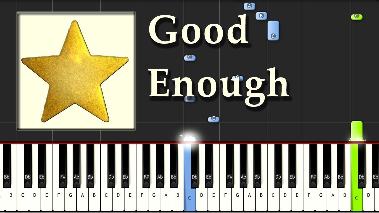Evanescence - Good Enough - Piano Tutorial Easy Synthesia - How To Play