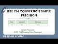 Ieee 754 conversion simple precision