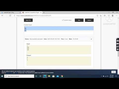 codechef||march long challenge solutions||GROUPS solution|| c++