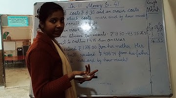 Class-4th Ch-11 Money Ex-41 Qno.17 to Qno.20 (Composite Mathematics)