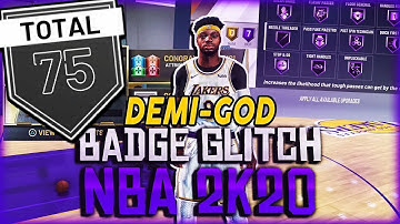 *NEW* NBA 2K20 DEMIGOD + MAX HOF BADGE GLITCH! - INSTANT 99 OVR (ALL 75 BADGES)