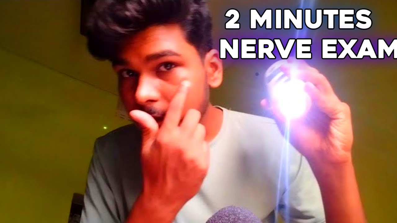 ASMR | Super Fastest Cranial Nerve Exam In 2 Minutes | ASMR Nerve Exam 1 Minutes
