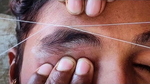 SHORT Eyebrow me Shape kaise de | Eyebrow Threading. @bhatiabijal