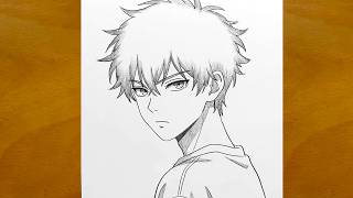 Drawing a Cool Anime Boy - Detailed Pencil Sketch Art