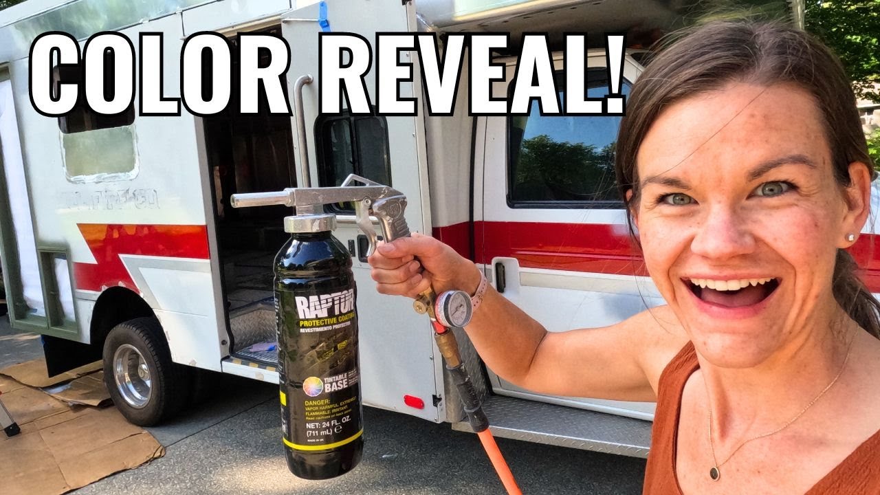 Покраска дверных проемов в стиле Raptor Liner для машины скорой помощи // Переоборудование машины...