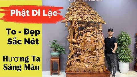 Tượng di lặc to đẹp nhất đứng cây tùng cao 2m65 #phật