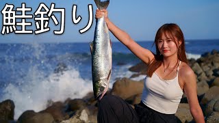 移住先で鮭を釣る女【根室市】