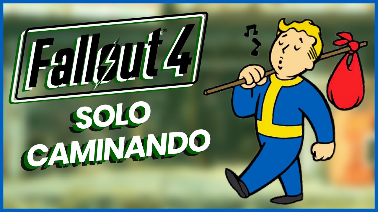 CRUZO SOLO CAMINANDO el MAPA de FALLOUT 4