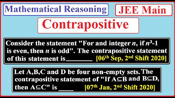 Consider the statement "For and integer n, if n^3-1 is even, then n is odd". The contrapositive....