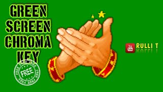 Green Screen HD [1080p] - CLAPPING HAND animation 🔊 sound
