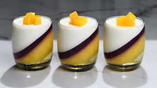 Peach dessert panna cotta