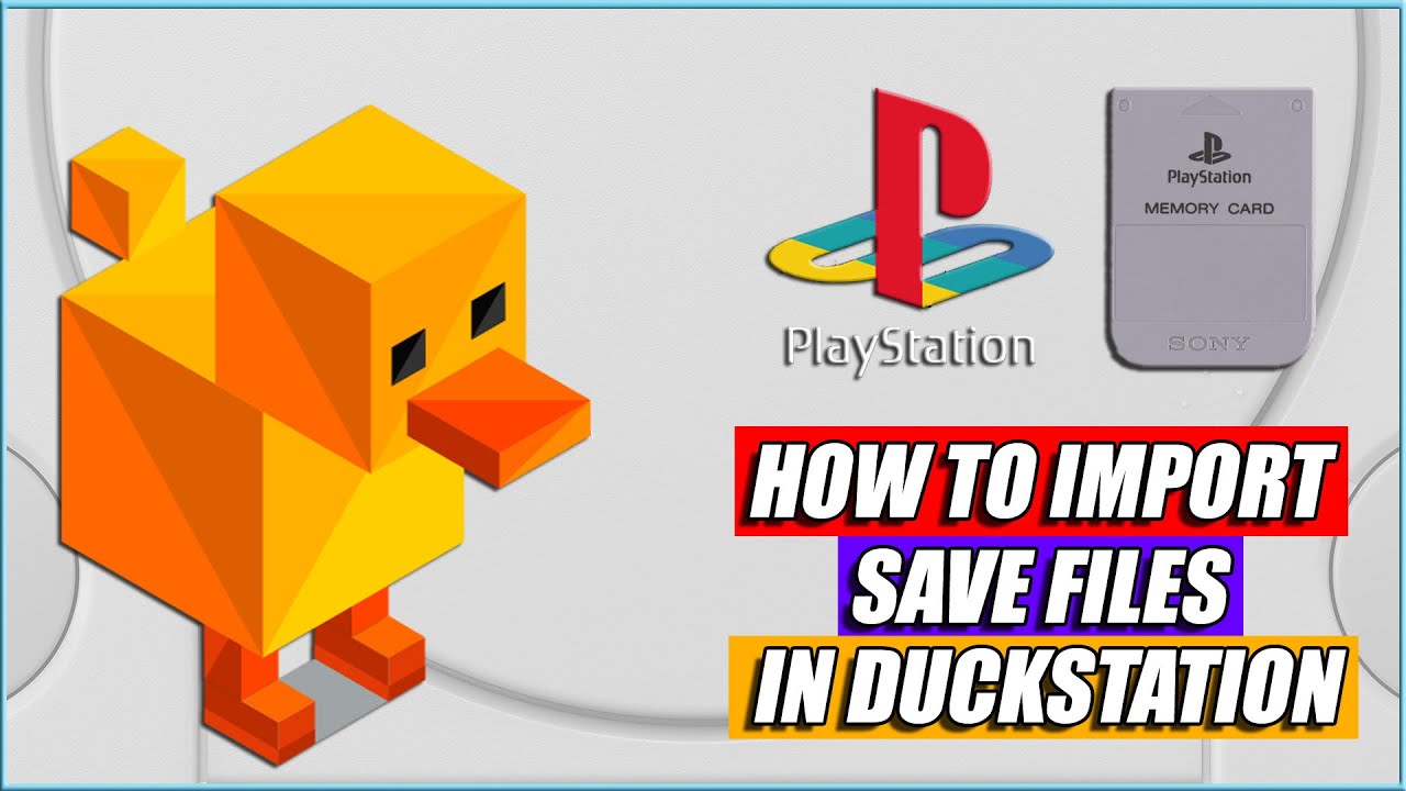 Duckstation logo. Duckstation. Import saves