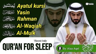 Quran recitation in a peaceful voice I Alfatiha, ayat alkursi, yasin, alwaqiah, arrahman, Alaa aqel