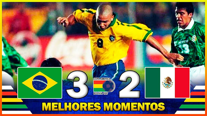 BRASIL 3 x 2 MÉXICO ● MELHORES MOMENTOS ●  COPA AMÉRICA 1997 ● 2ª RODADA