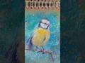 Tit bird #drawing #draw #mixedmedia #sketch #sketchbook #gouache #pancils #oilpastel #art