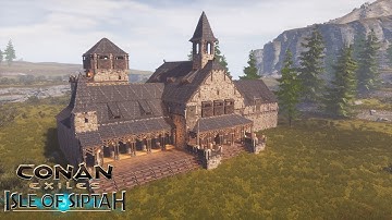 HOW TO BUILD A NEMEDIAN TAVERN [SPEED BUILD] - CONAN EXILES