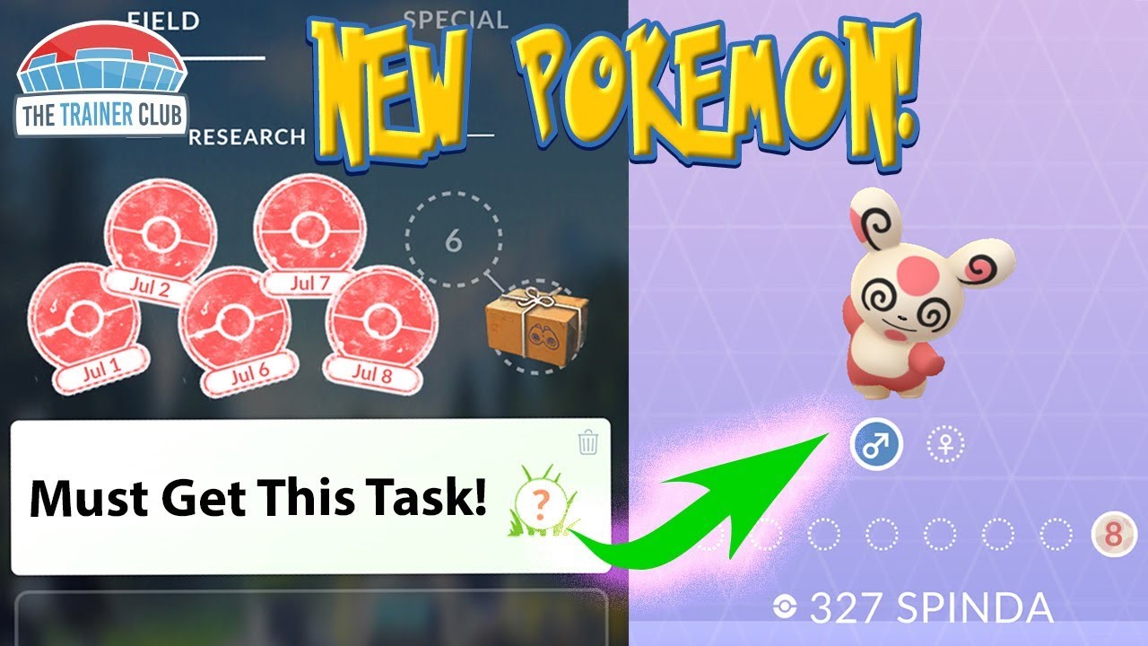 pokemon go spinda research task