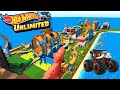 I built an ultimate thrill race track in Hot Wheels Unlimited!