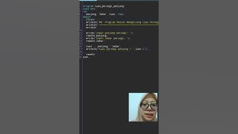MENGHITUNG LUAS PERSEGI PANJANG MENGGUNAKAN APLIKASI PASCAL N-IDE PADA ANDROID # 8 PTI STAK CILEGON