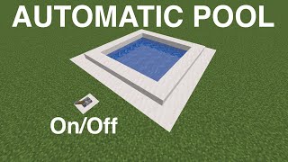 How To Build an Automatic Pool in Minecraft