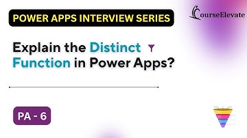 How to remove duplicates in Power Apps Using Distinct() function | Power Apps Interview Questions