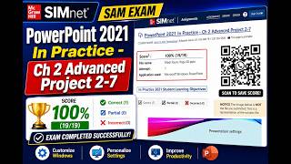 PowerPoint 2021 In Practice - Ch 2 Advanced Project 2-7 | SIMnet Assignment Solution | 100% Score