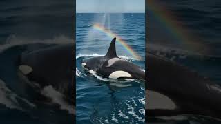 An unforgettable ocean giant encounter #Orcas #MarineWildlife #OceanDocumentary #NatureLovers #4K