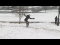 U of A students play in the snow