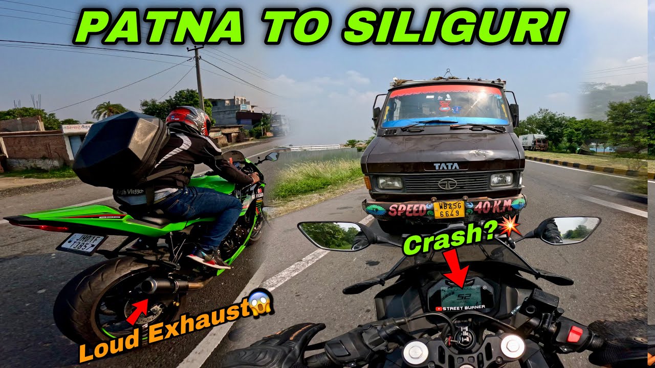 PATNA to SILIGURI on VAMP with Loud Superbikes ZX-6R & Z900🔥