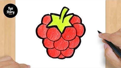 #548 How to Draw a Raspberry - Easy Drawing Tutorial