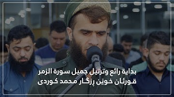 بداية رائع وترتيل جميل سورة الزمر - قورئان خوێن ڕزگار محمد کوردی