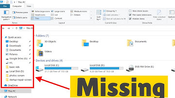 Navigation pane missing in File explorer Windows 10 Fix